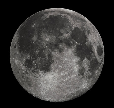 Une photographie de la Lune prise au XXIème siècle